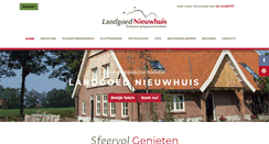 Desktop Screenshot of landgoednieuwhuis.nl